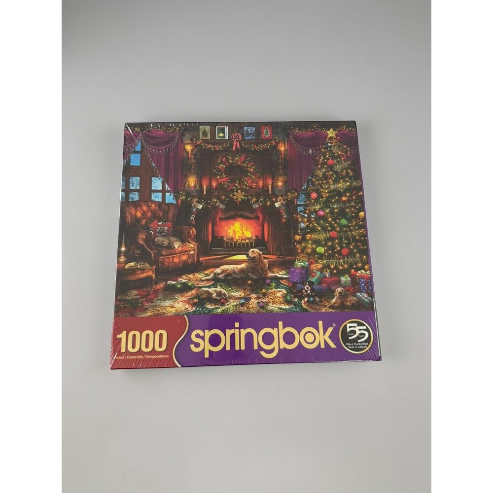 SPRINGBOK Cozy Christmas 1000 Pc Puzzle NEW NIB